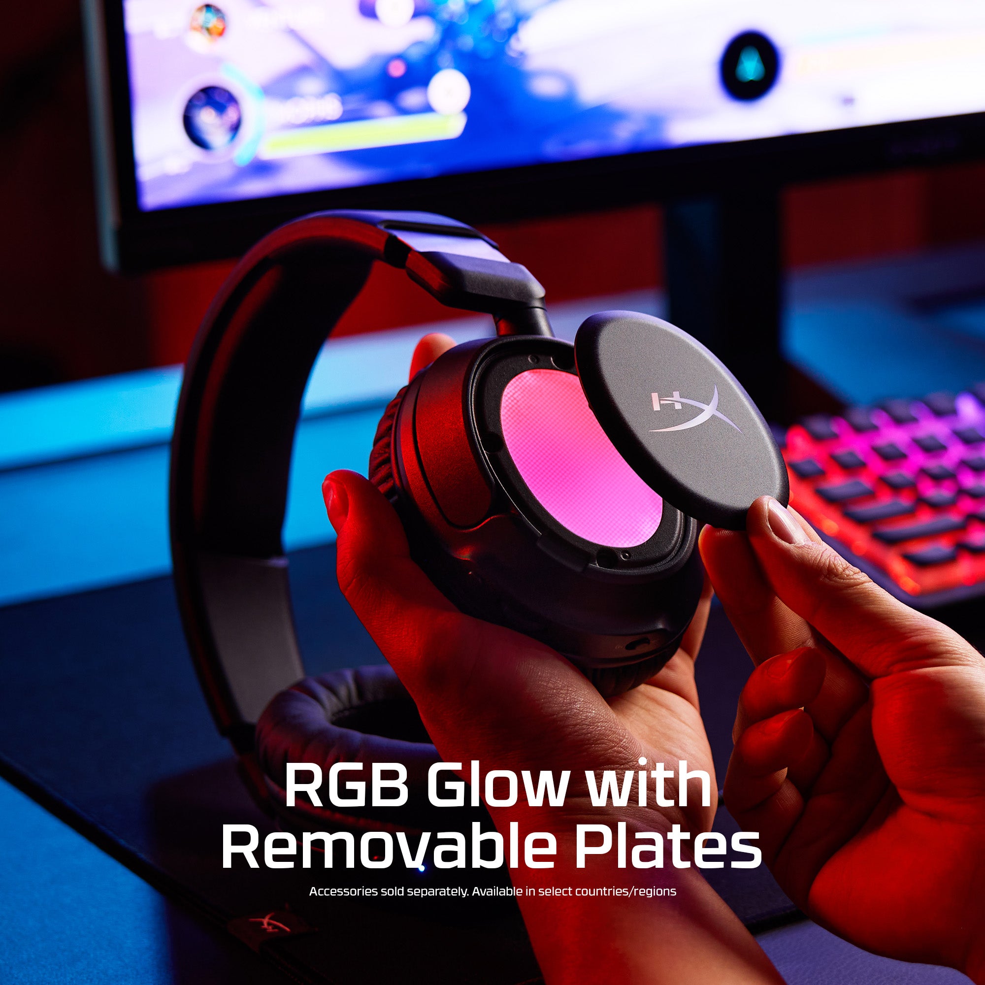 HyperX Cloud Flight 2 RGB earcup lighting feature