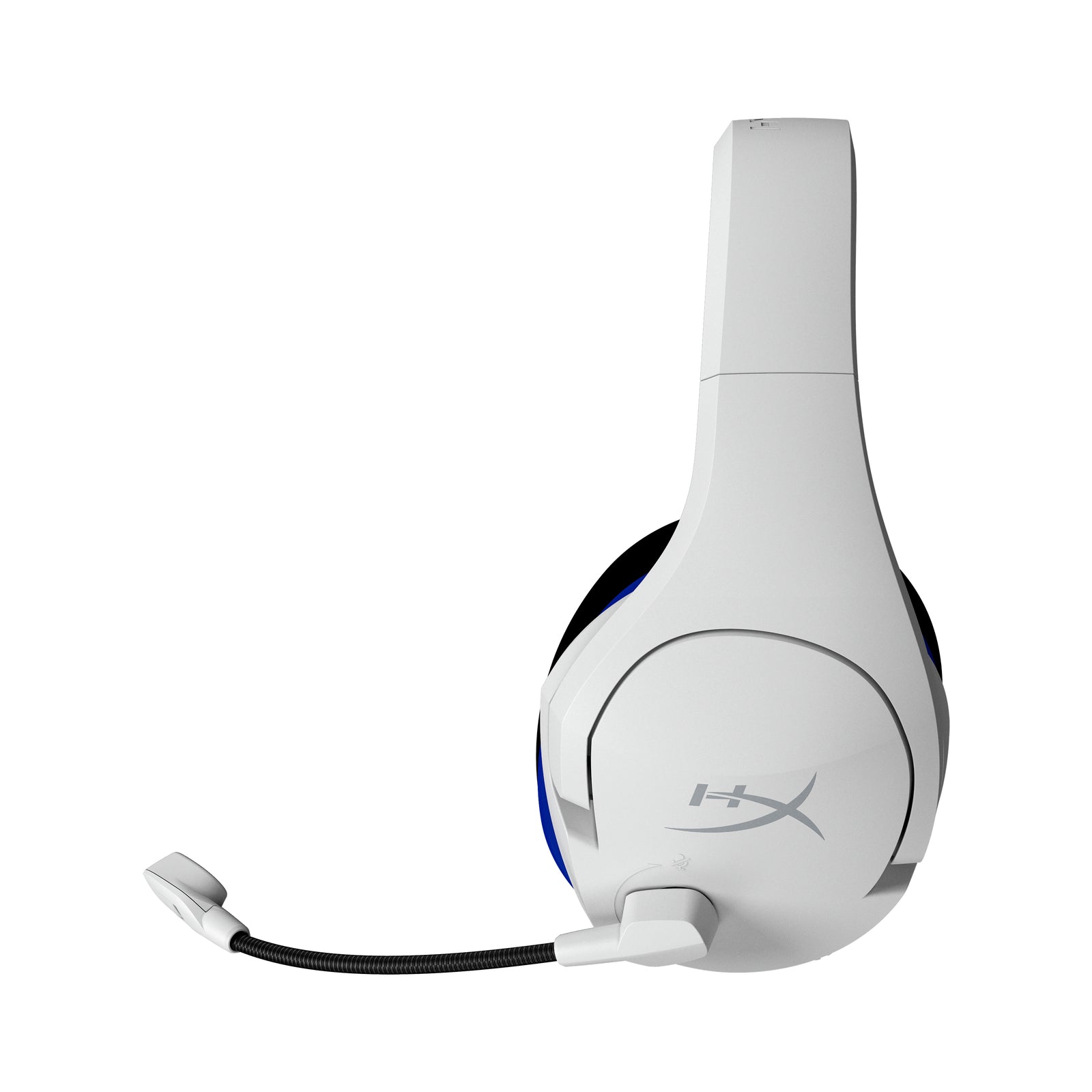 HyperX Cloud Stinger Core Wireless White Blue side view