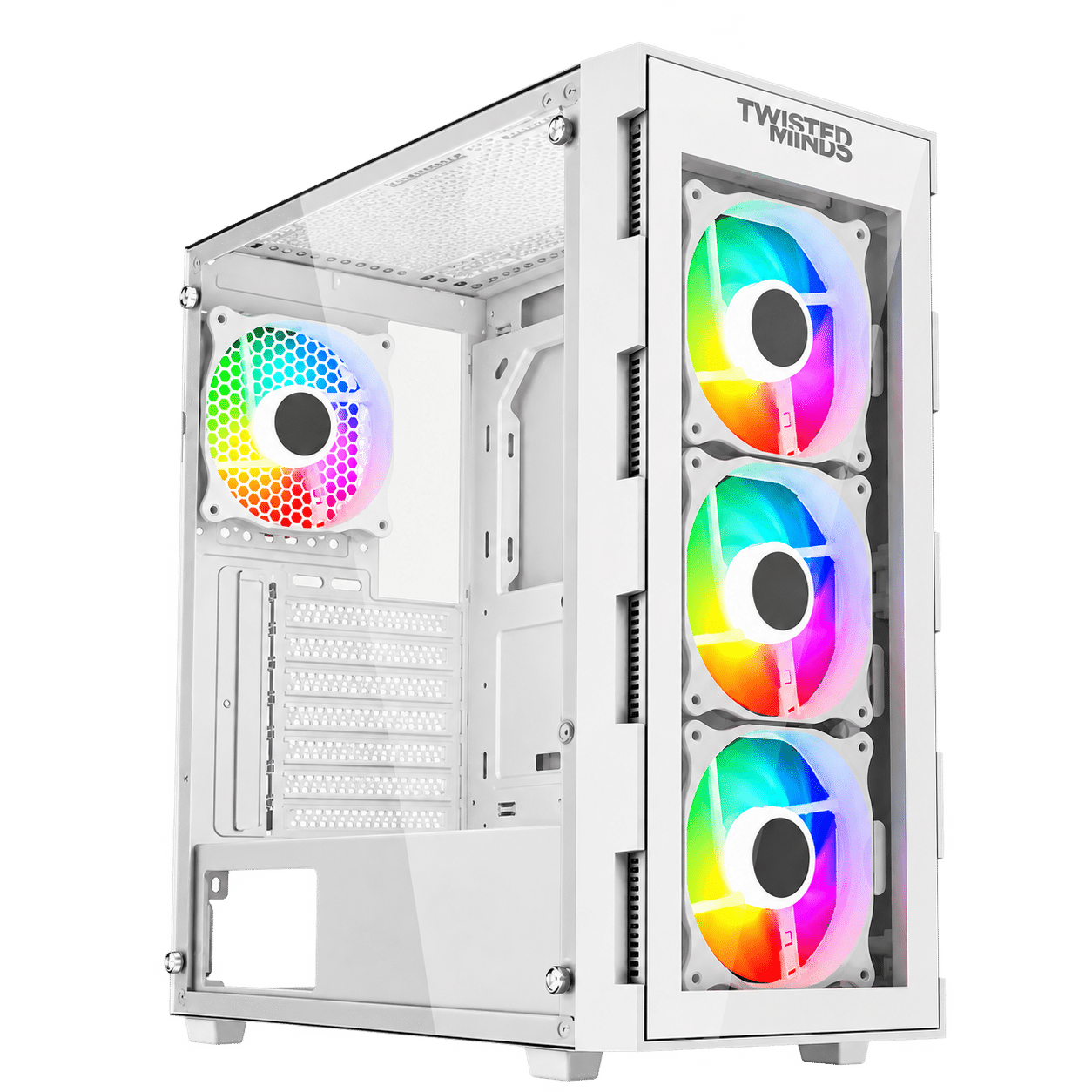 RTX 3050 6GB Gaming PC – i5-12400F – Twisted Minds Titan White