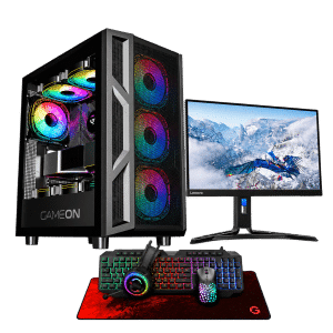 RTX 5060 Gaming PC – i5-12400F – GameOn Trident IV Black + Monitor