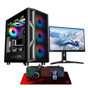 RTX 5060 Gaming PC – i5-12400F – GameOn Trident IV Black + Monitor