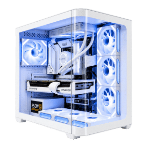 RX 9070 XT Gaming PC – Ultra 9 285K – Tortox Curvo White