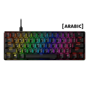 HyperX Alloy Origins 60 Mechanical Gaming Keyboard – Red Switch – English/Arabic – Black - AX Store Kuwait