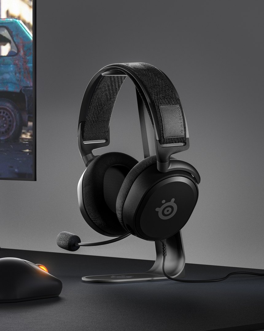SteelSeries Arctis Prime headset on a desk