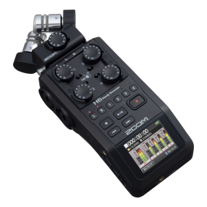 Zoom H6 All Black Portable Handy Recorder, 6-Input