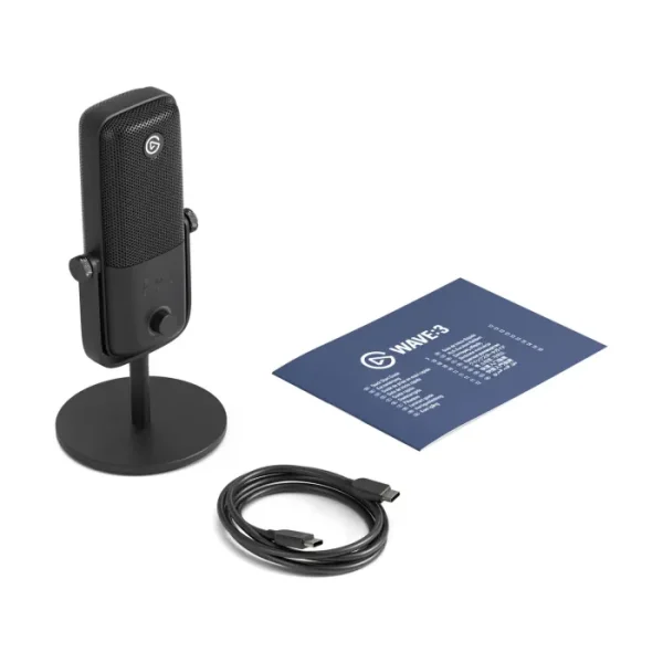 Elgato Wave:3 MK.2 USB Condenser Microphone - Wave FX / Black - AX Store Kuwait