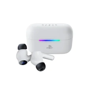 Razer Hammerhead V3 X HyperSpeed Wireless Gaming Earbuds for PlayStation - White - AX Store Kuwait