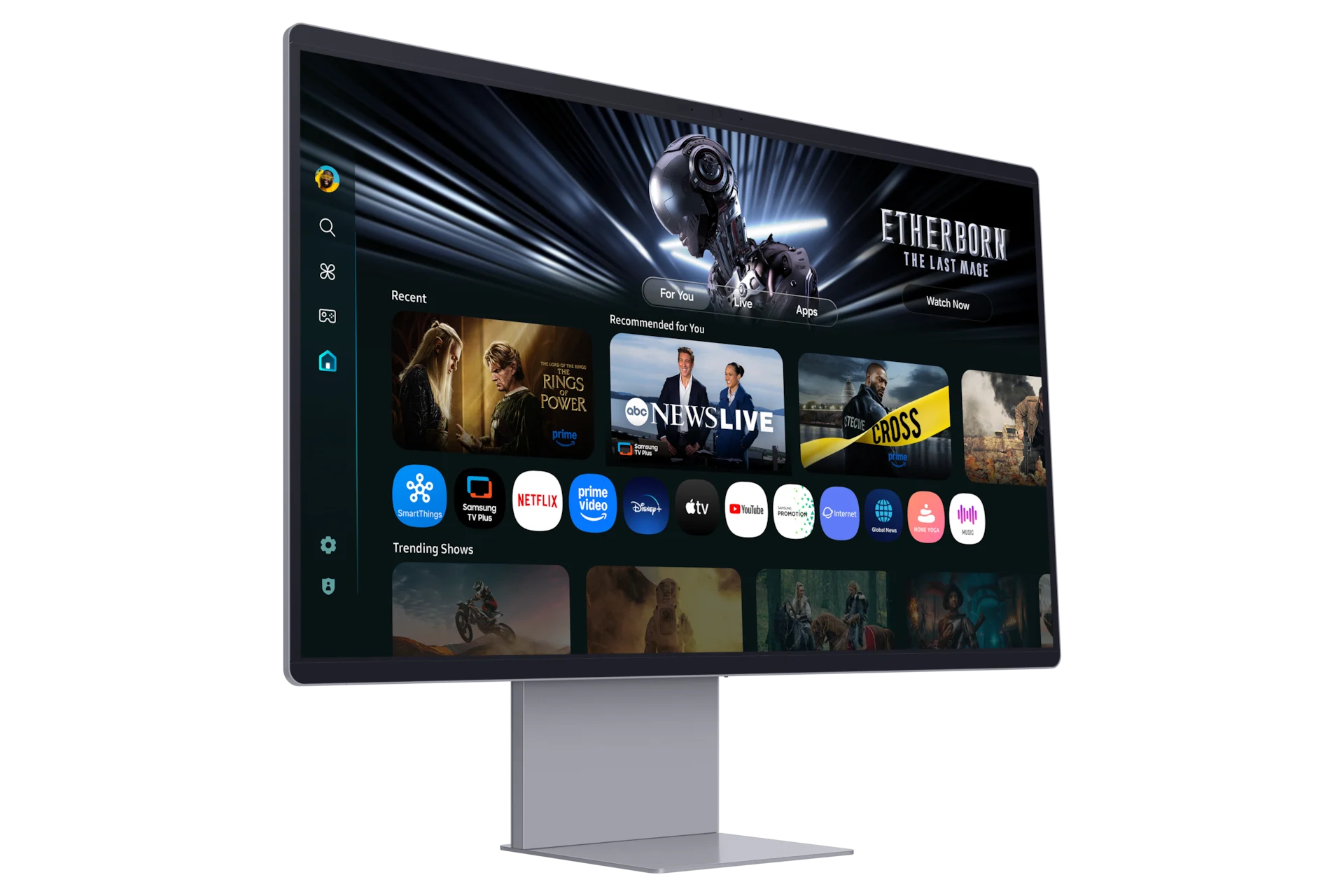 Samsung Smart Monitor M9 M90SF l-perspective Silver
