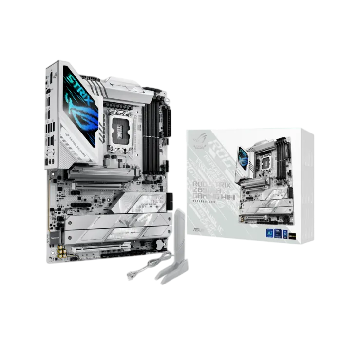 ASUS ROG Strix Z890-A Gaming WiFi – LGA1851, DDR5, ATX – White