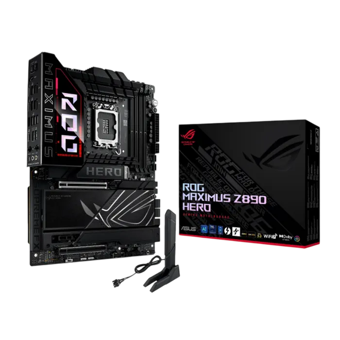 ASUS ROG Maximus Z890 Hero Motherboard – LGA1851, DDR5, WiFi 7 – Black