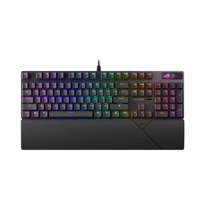 ASUS ROG Strix Scope II Wired RGB Keyboard – NX Snow Linear, English/Arabic – Black