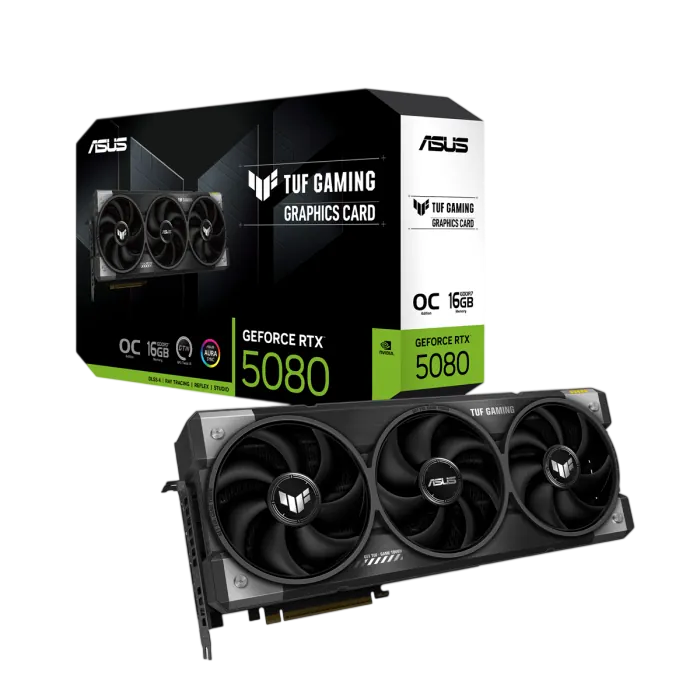 ASUS TUF Gaming GeForce RTX 5080 OC 16GB GDDR7 – Black