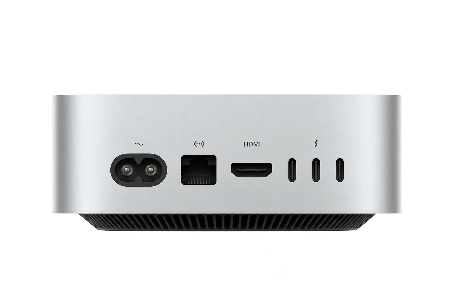 Apple Mac mini Silver rear angled product view