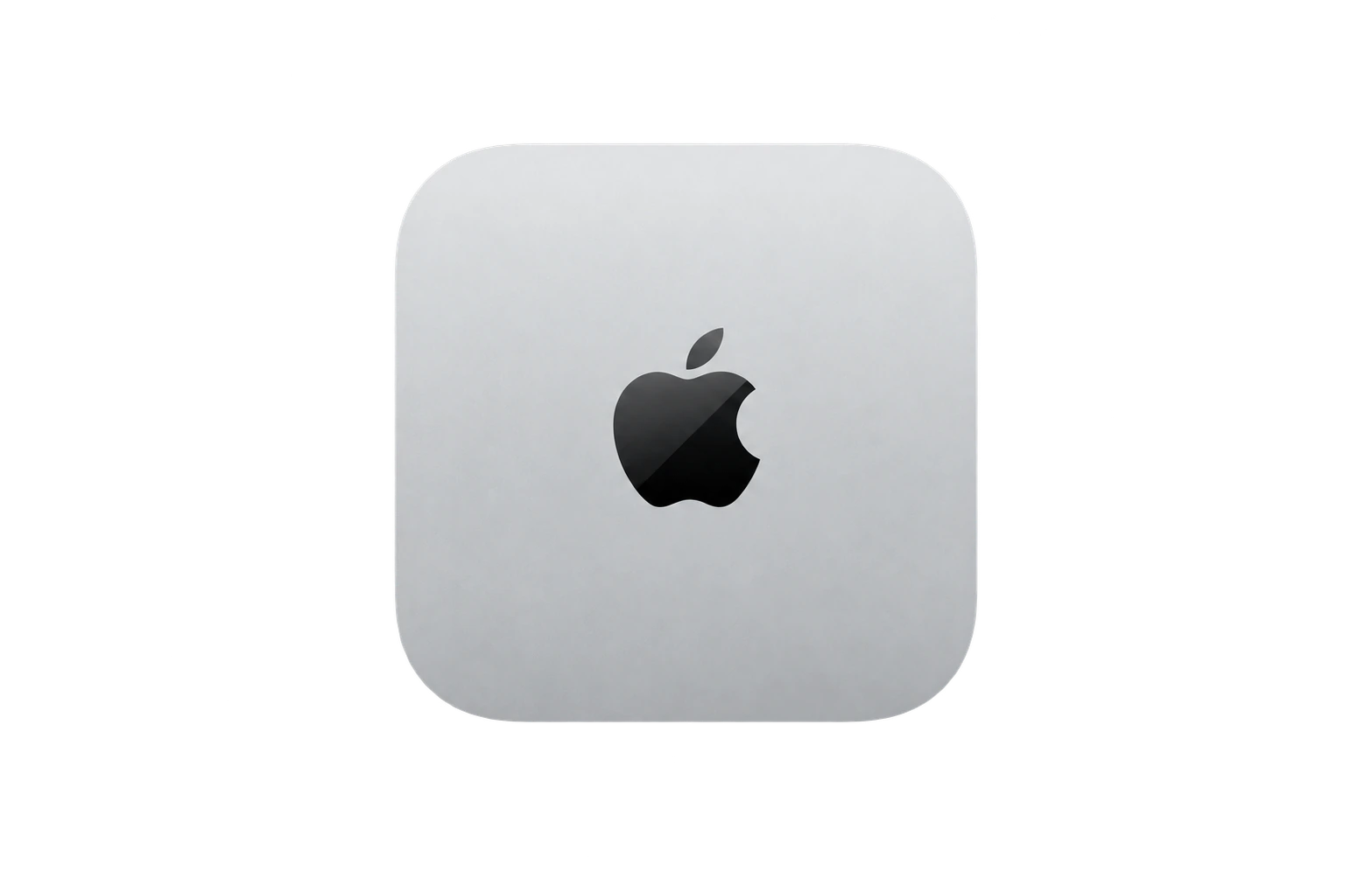 Apple Mac mini Silver top view