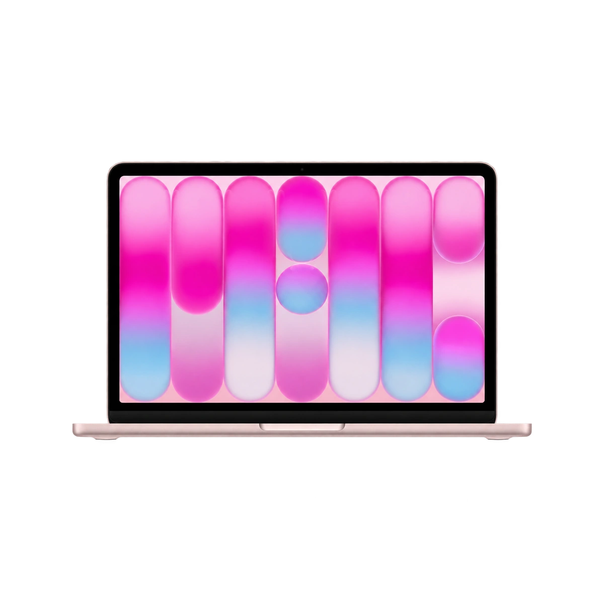 Apple MacBook Neo 13-inch Blush front view with Liquid Retina display