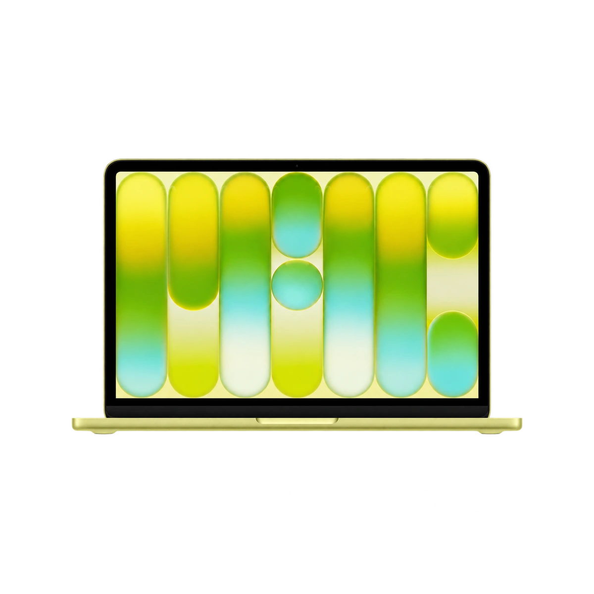 Apple MacBook Neo 13-inch Citrus front view with Liquid Retina display
