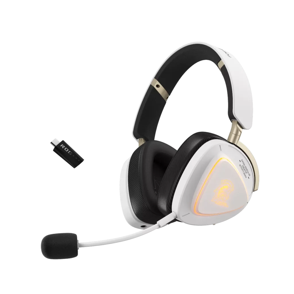 ASUS ROG Delta II-KJP KOJIMA PRODUCTIONS Tri-Mode Gaming Headset – White