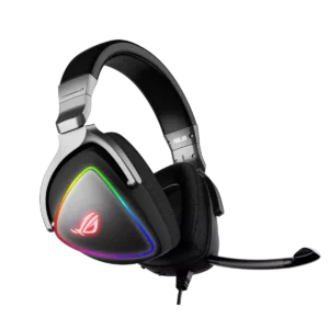 ASUS ROG Delta RGB Quad-DAC USB-C Gaming Headset – Black / White