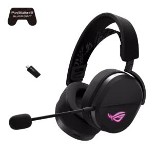 ASUS ROG Pelta Tri-Mode Wireless Gaming Headset – Black / White