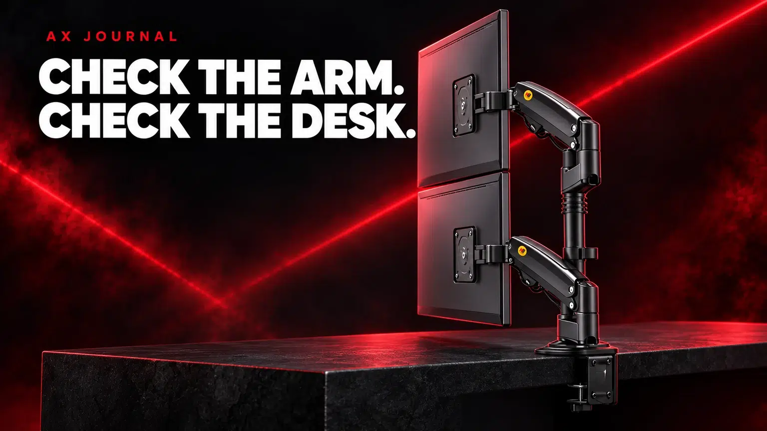 Monitor Arm Checklist: VESA, Weight and Desk Fit — AX Journal product guide