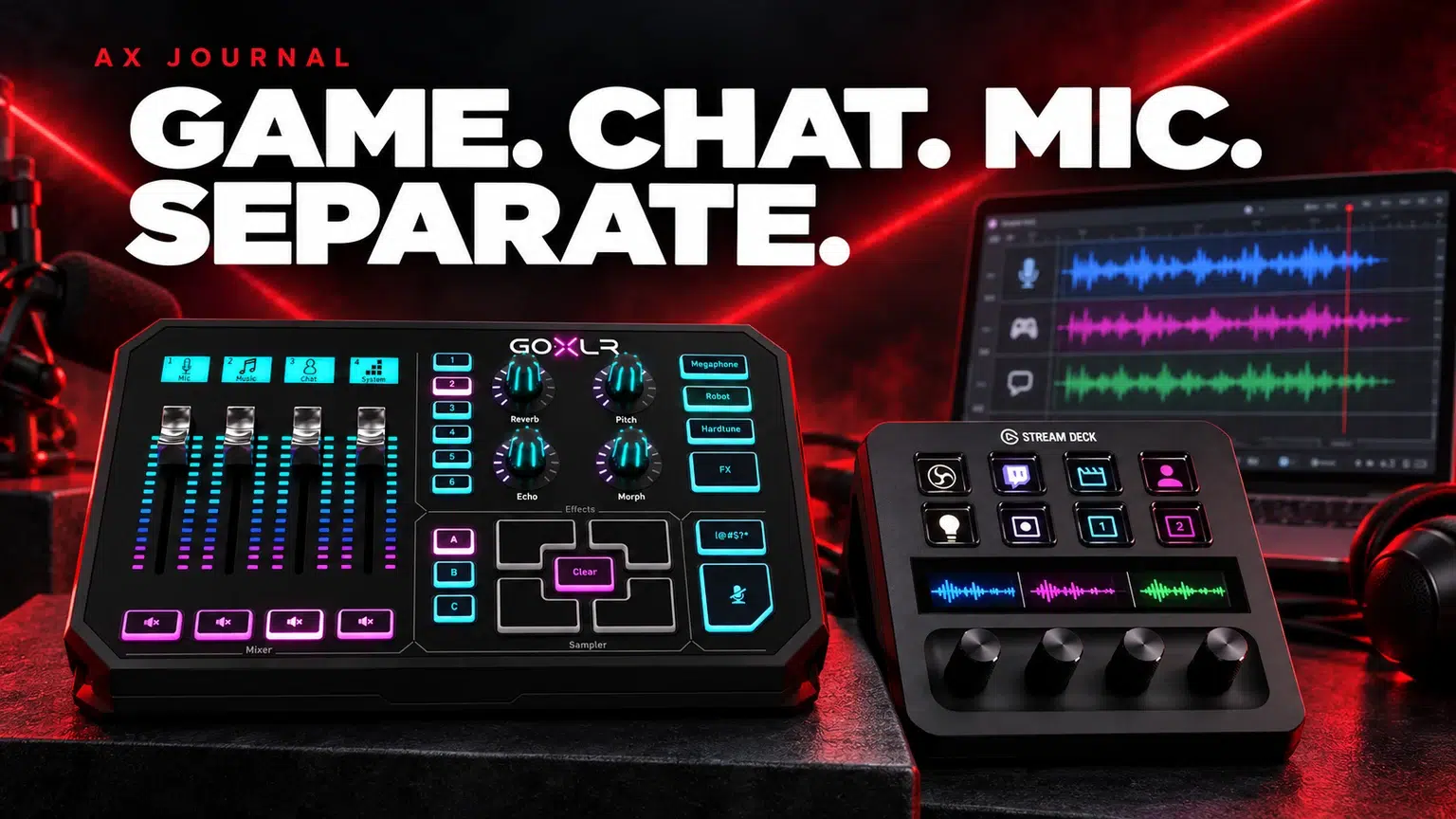 Game Chat Mic Separate — Record Game, Discord and Mic Separately in OBS