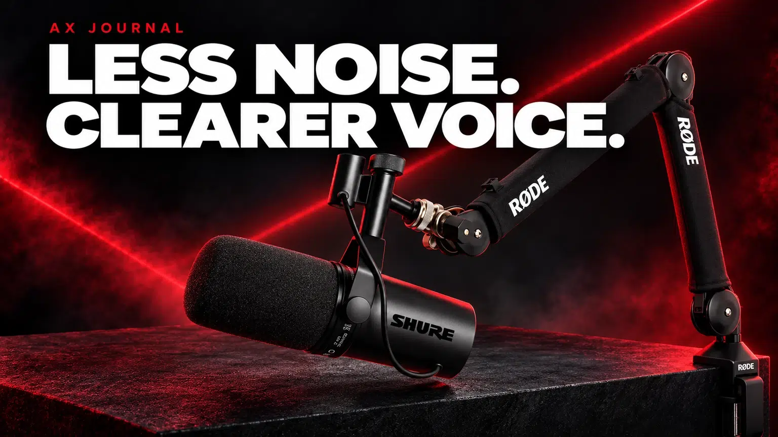How to Reduce Microphone Background Noise at a Gaming Desk — AX Journal guide