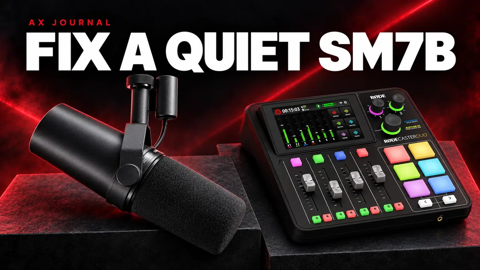 SM7B Too Quiet? Set Gain Before Buying a Cloudlifter — AX Journal guide
