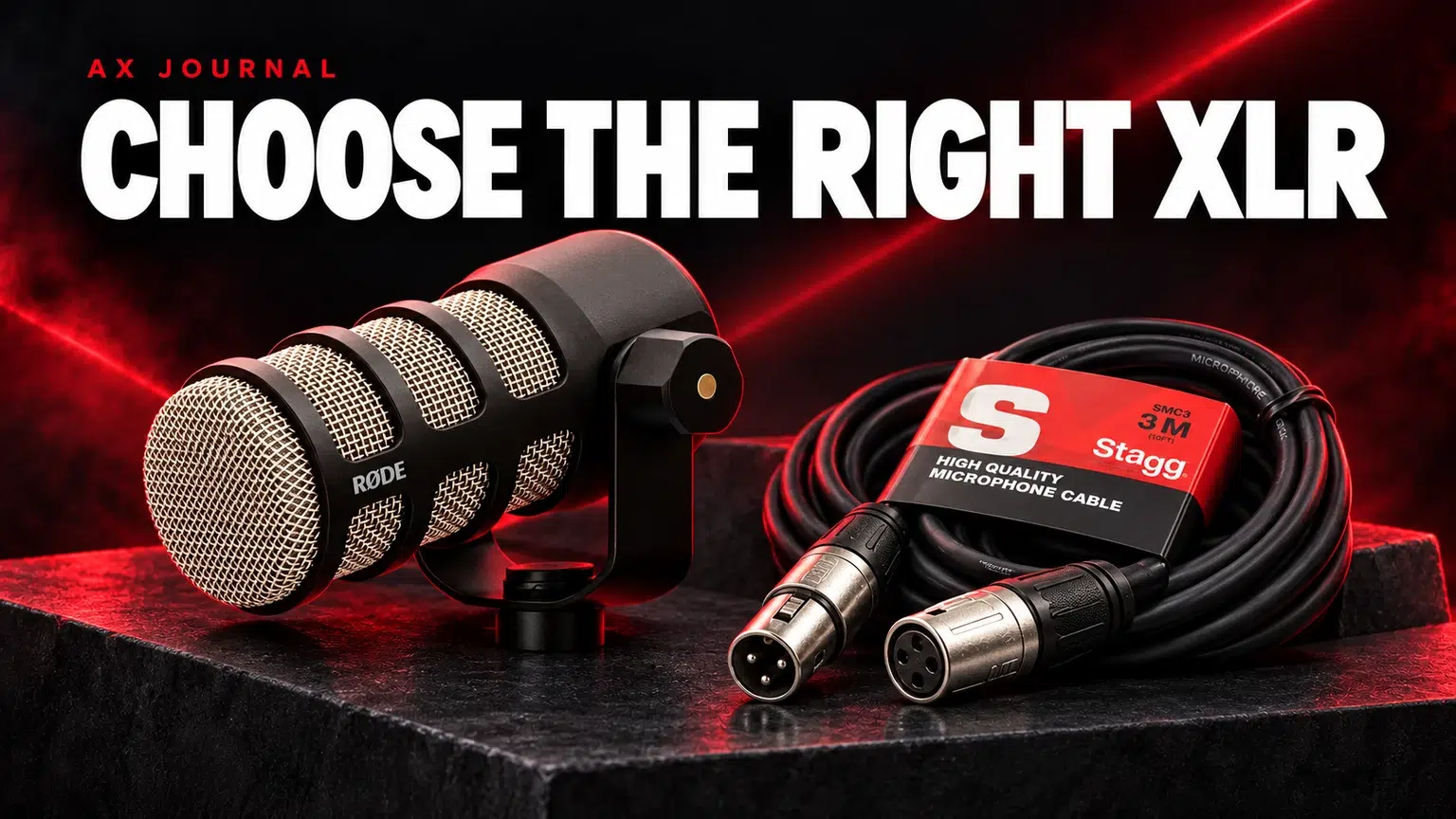 How to Choose an XLR Microphone Cable — AX Journal guide