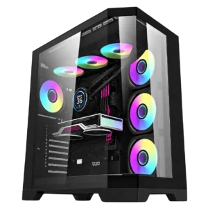 RX 9070 XT Gaming PC – Ryzen 7 7800X3D – DarkFlash FT418 Pro Black