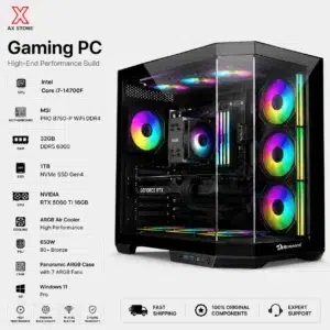 RTX 5060 Ti 16GB Gaming PC – i7-14700F – AS-01 Black