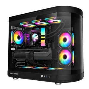 RX 9070 XT Gaming PC – Ryzen 7 9800X3D – Tortox Vidrio RGB Black