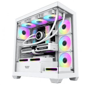 RTX 5070 Ti Gaming PC – Ryzen 7 9800X3D – DarkFlash DS900 White