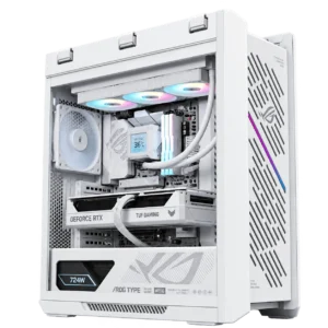RTX 5070 Ti Gaming PC – Ryzen 7 9850X3D – ROG Strix Helios II White