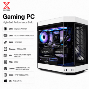 RTX 5060 Ti 8GB Gaming PC – i7-14700F – HYTE Y60 Black/White