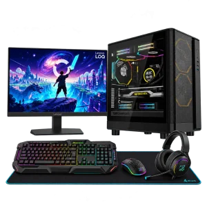 RTX 5060 Gaming PC – Ryzen 5 9600X – DB330M Black + Monitor