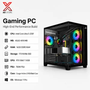 RTX 5070 Gaming PC – i7-14700F – SharX XI700B Black