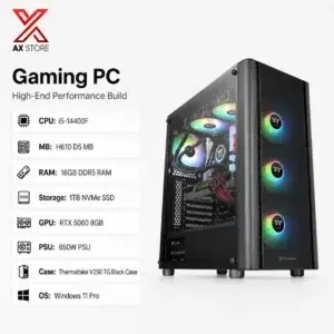 RTX 5060 Gaming PC – i5-14400F – Thermaltake V250 TG Black