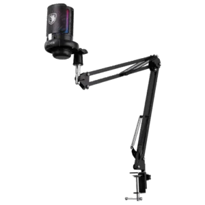 SADES Tyto ME6S RGB USB Microphone - Boom Arm Kit