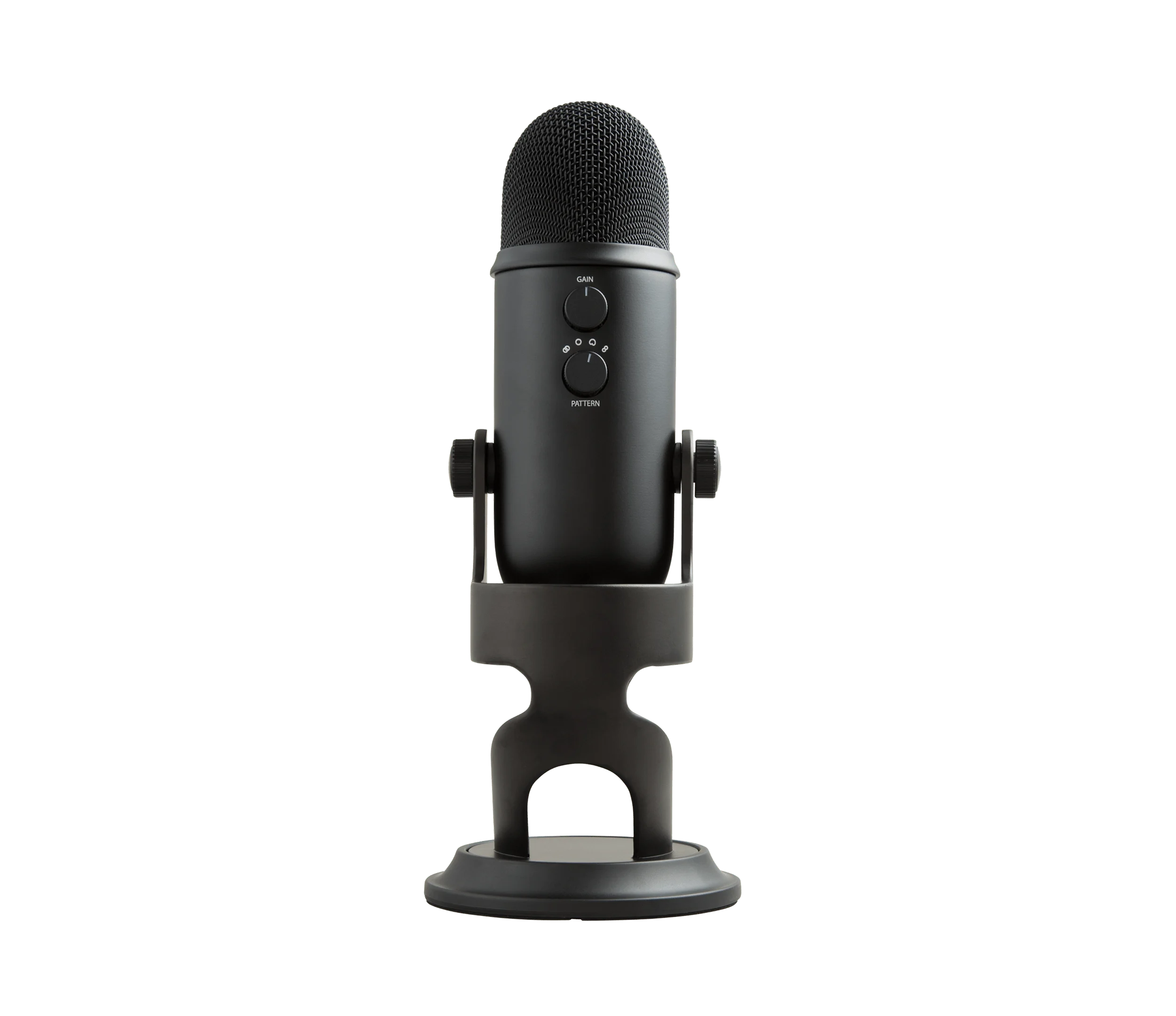 Logitech Blue Yeti microphone design and controls