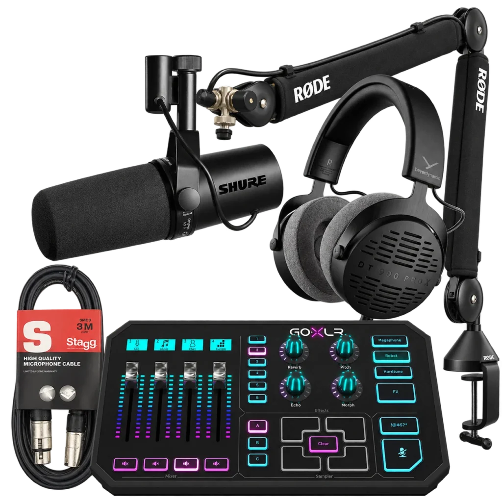 AX Stream Pro Audio Bundle – SM7dB + GoXLR + DT 900 PRO X