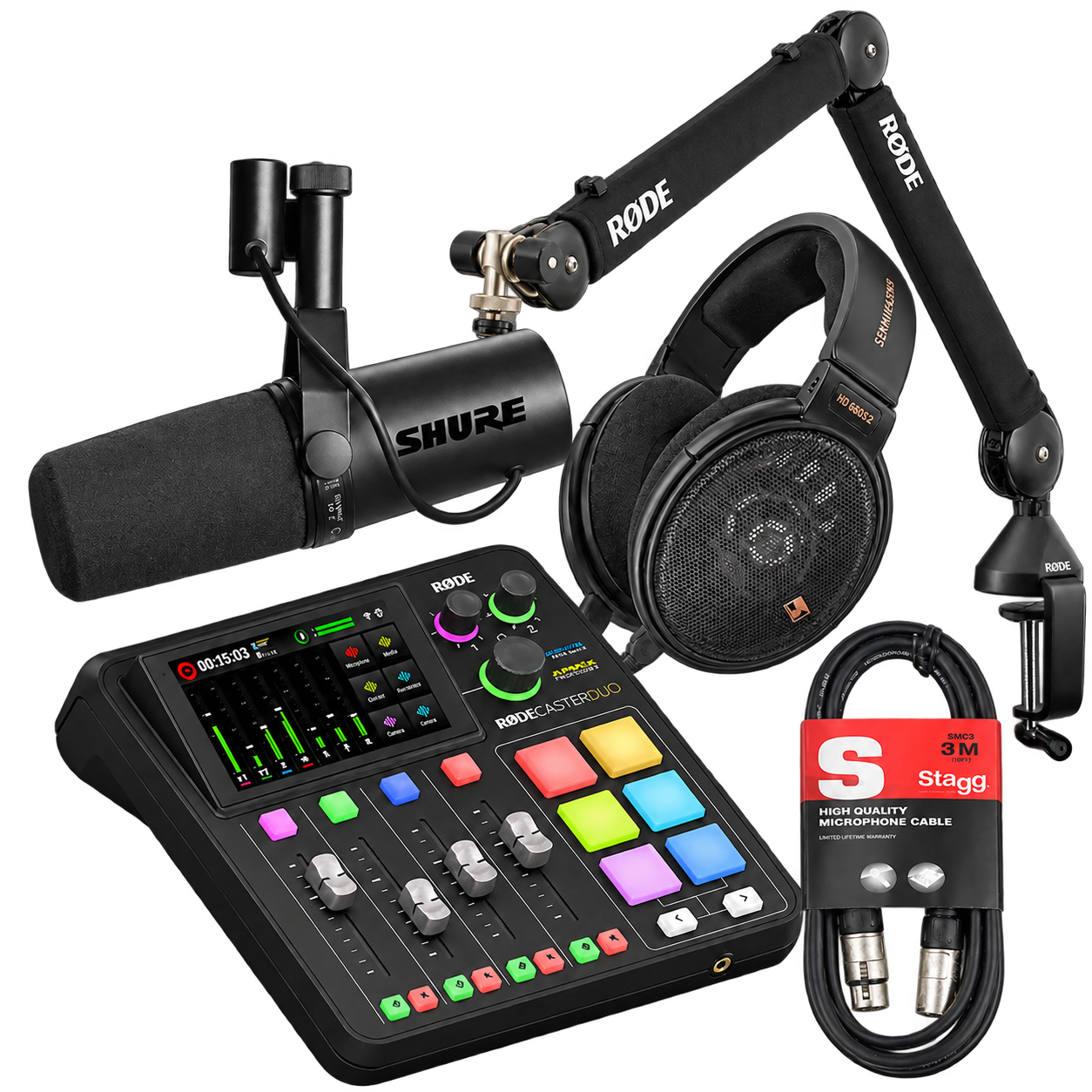 AX Studio Signature five-piece audio bundle including XLR cable