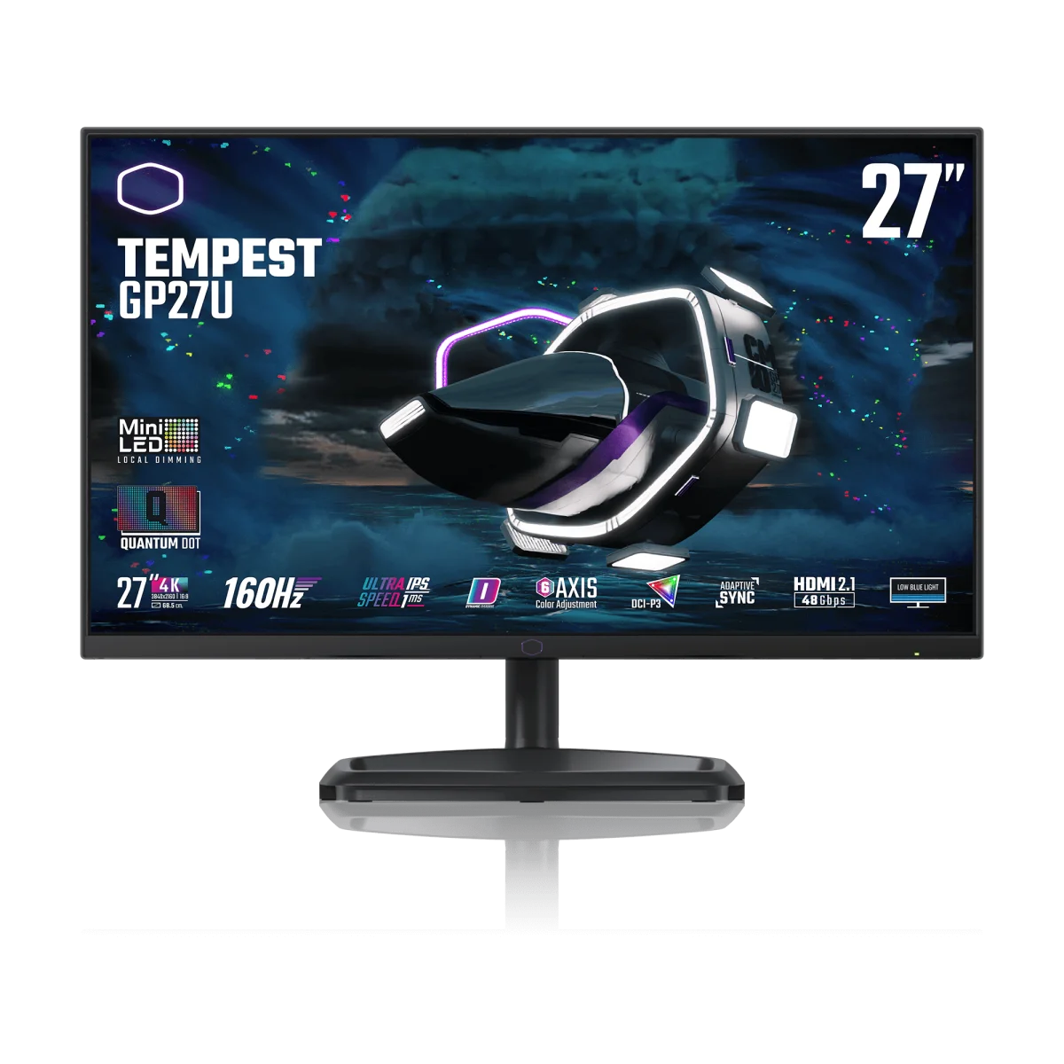Cooler Master Tempest GP27U monitor, product view 1