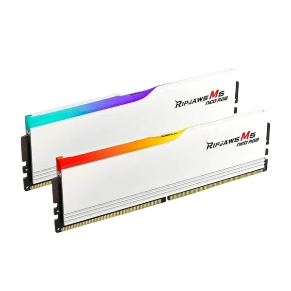 G.SKILL Ripjaws M5 Neo RGB 32GB (2x16GB) DDR5-6000 CL36 – White — product view