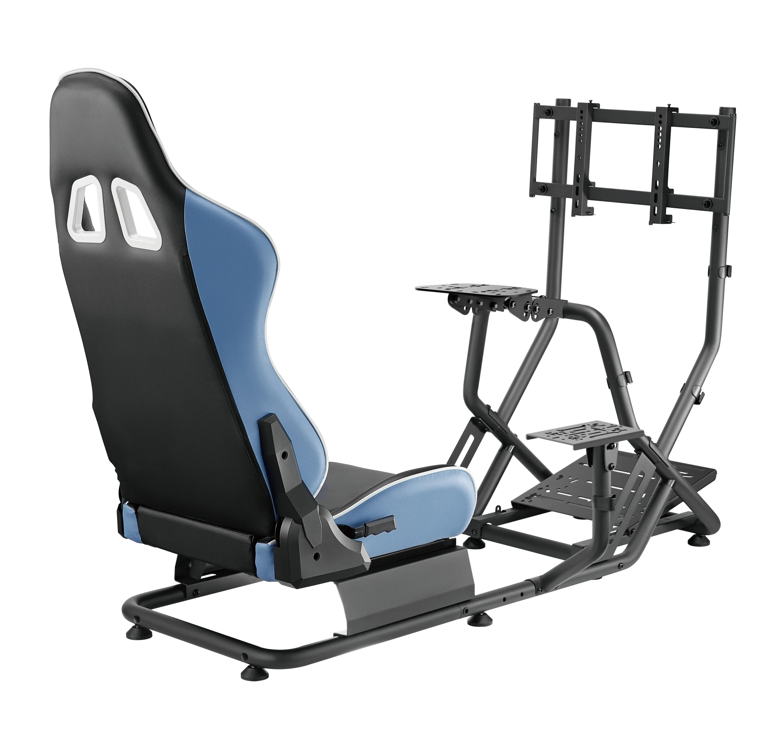 GAMVITY LRS09-BS03 Black/Blue racing simulator cockpit – product view 2