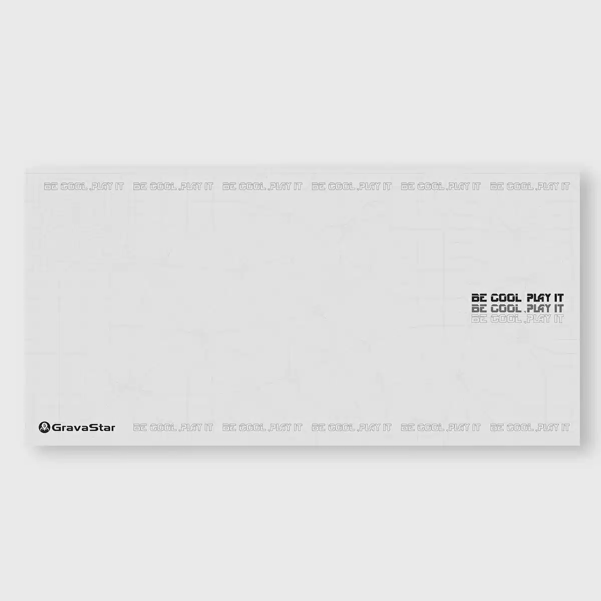 White GravaStar gaming mouse pad