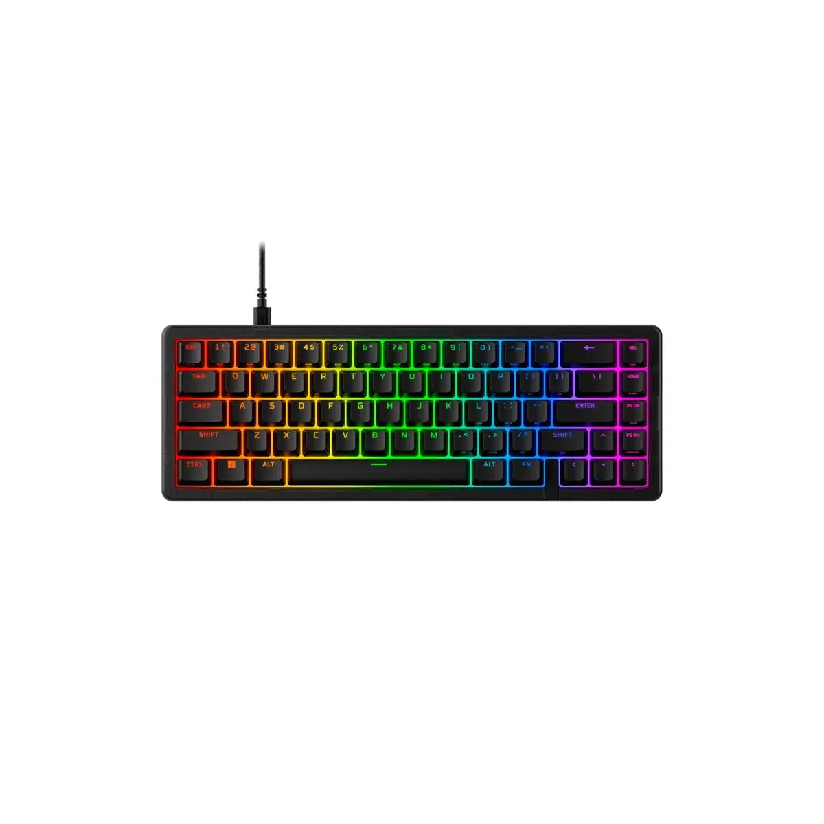 HyperX Origins 2 65 mechanical keyboard with Red linear switches; US layout shown