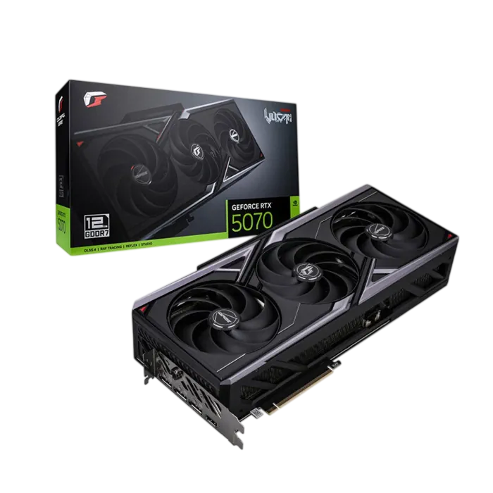 COLORFUL iGame GeForce RTX 5070 Vulcan OC – 12GB GDDR7 – Black