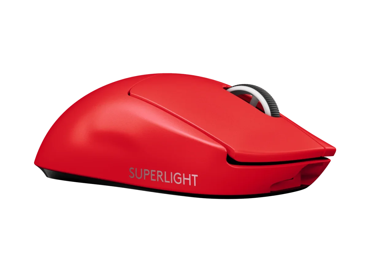 Logitech G PRO X Superlight red wireless gaming mouse