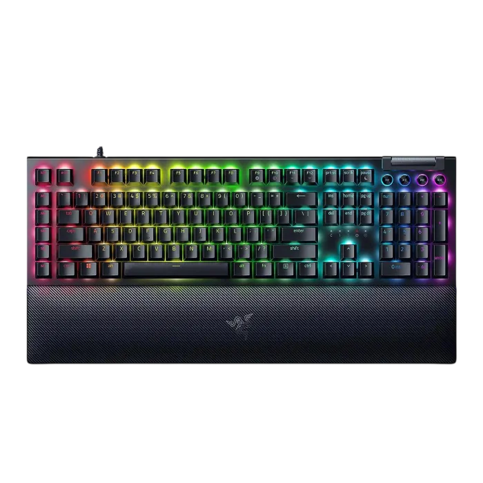 Razer BlackWidow V4 RGB Mechanical Gaming Keyboard – Green Switches – Black