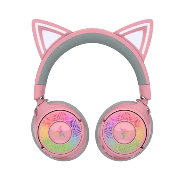 Razer Kraken Kitty V3 Pro Wireless RGB Gaming Headset - White / Quartz / Black - AX Store Kuwait